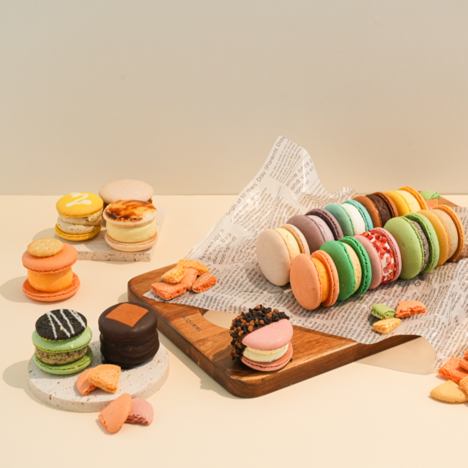 macaron 마카롱 뚱카롱 선물 4구 5구세트 디저트딜리버리, 뚱카롱5구 상큼세트
