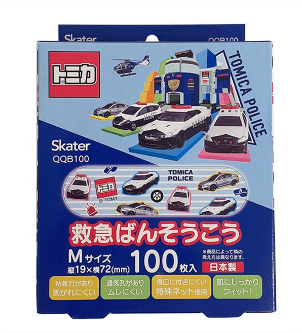 NICHIBAN CARELEAVES miffy 兒童OK繃, 1個, Tomica/100入