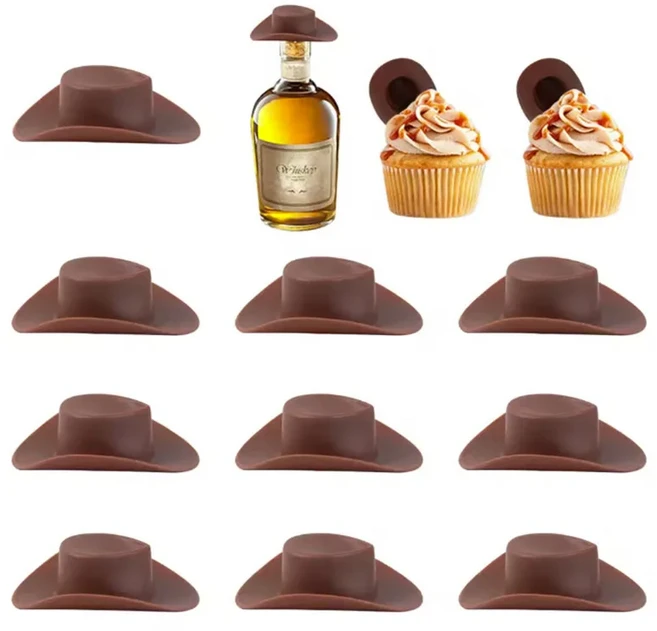 미러 볼 케이크 장식 실버 디스코 토퍼 80s 파티 컵케익 웨딩 생일 크리스마스 용품, 10pcs brown