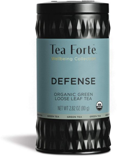 Tea Forte 티 포르테 벚꽃 유기농 녹차 35-50 컵 2.82 온스 루스 리프 캐니스터 미국 티백, 1개, 1개