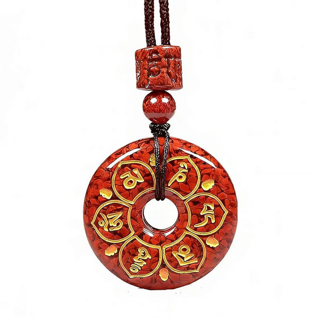 천연미러 99%펜던트악운 차단+재물운상승 부적 악운목걸이 펜던트 럭키염주 불교목걸이 펜던트