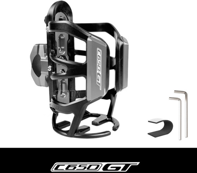 BMW CE04 C400X C 400 X C 400 GT C400GT C650GT C600 오토바이 음료 병 컵 워터 컵 홀더 병 랙 케이지 액세서리, [11] Titanium-C650GT
