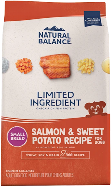 내추럴발란스 강아지 사료 L.I 연어&고구마 레시피 스몰바이트 2.4kg, 1개