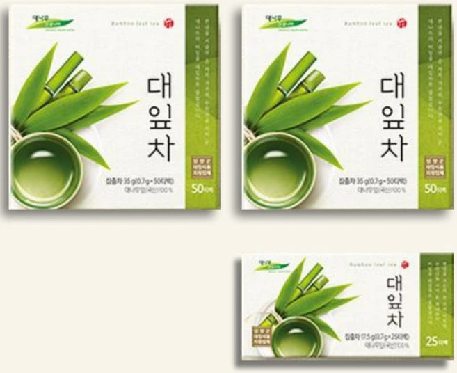 국산 담양 대잎차 죽엽차 티백 (50T) 2개 100T + 무료제공 (20T) 총 120T, 50T2개+보너스20T총120T, 50개입, 35g - 쿠팡
