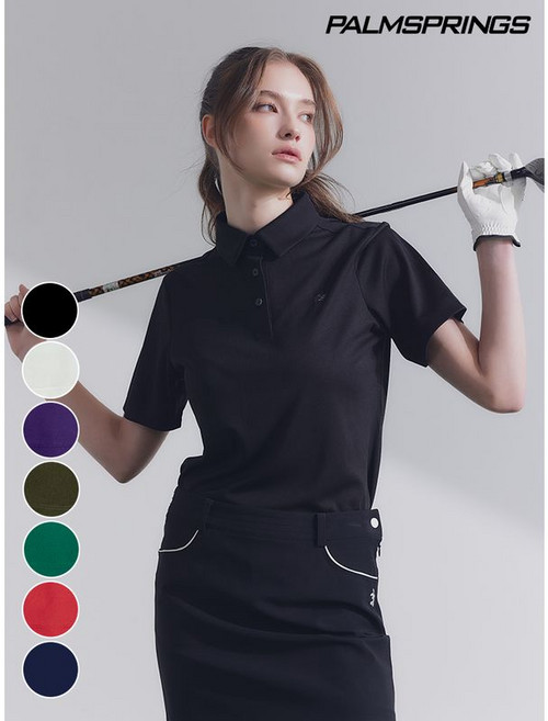 팜스프링스 골프 여성 냉감 퀵드라이 반팔 카라셔츠 7color