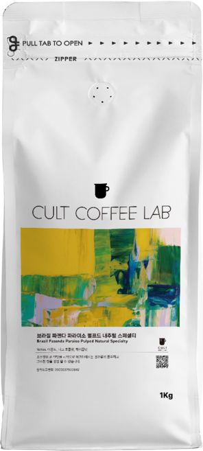 컬트커피랩 달콤한 카라멜 너티 파젠다 파라이소 스페셜티 싱글오리진 커피원두 당일로스팅, 1kg, 1개, 홀빈(분쇄안함)