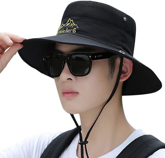 트래블러 자외선차단 챙모자 남여공용 여름 사파리 정글모 작업모