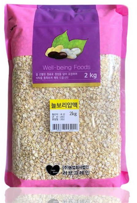 러브그레인 2025년 국산 늘보리 압맥, 2kg, 1개