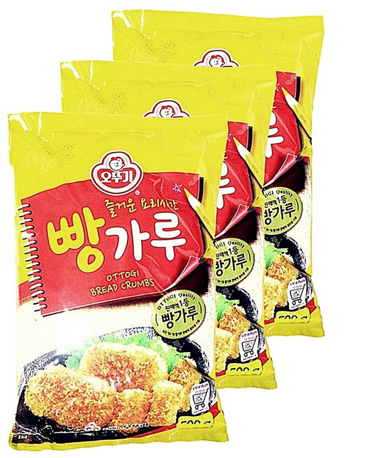 오뚜기 빵가루, 500g, 3개