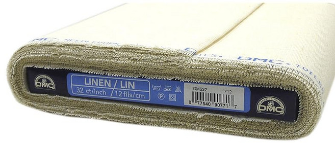 1m 컷 DMC 리넨/롤 타입 자수 천 32카운트(120목) 141cm 폭 DM632#712