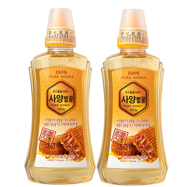 고려인삼 사양 벌꿀, 600g, 2개