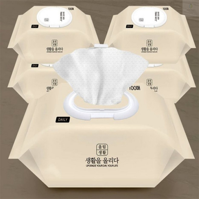 제이앤디리빙디자인 올림생활 데일리 물티슈(100매)10팩 대용량물티슈