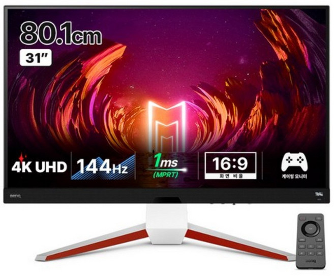 벤큐 4K UHD 게이밍 모니터, 80.1cm, EX3210U(무결점)