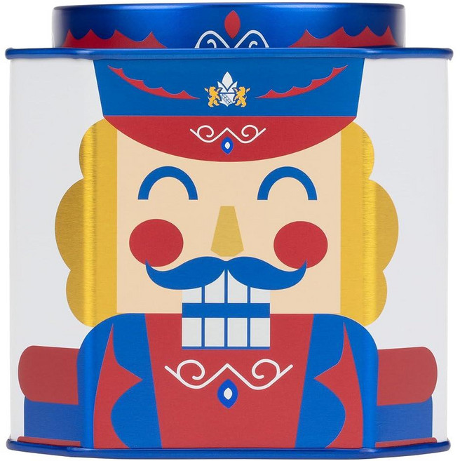 Harney Sons 호두까기 인형 블렌드 | 초콜릿 아몬드 헤이즐넛 맛 살구 조각 금잔화 꽃잎이 들어 홍차 30개입 향 주머니 틴 케이스 217159, 1개