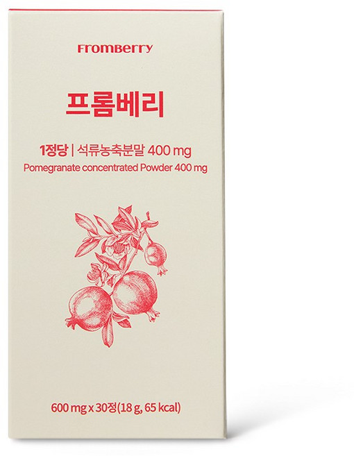 프롬베리 석류 여성호로몬 영양제, 1개, 30정