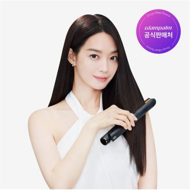 글램팜 GP201TBK 글램뮤즈 터치 플랫 오리지널블랙 판고데기 미용실 매직기