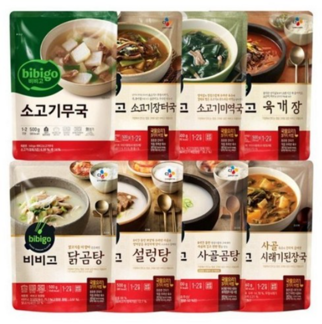 비비고 국 탕 8종 세트, 4kg, 1세트