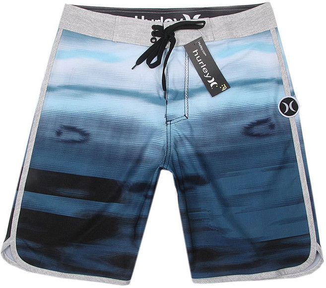 피지크보드숏 피지크 바지 휴양지룩 남자 경기복 물놀이, 호수블루