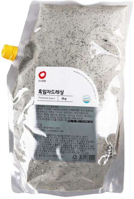 냉장 소스공방 흑임자드레싱 2kg, 1개