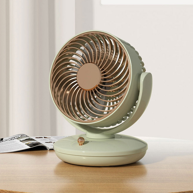탁상용 미니 선풍기, 그린, 충전식 탁상 선풍기