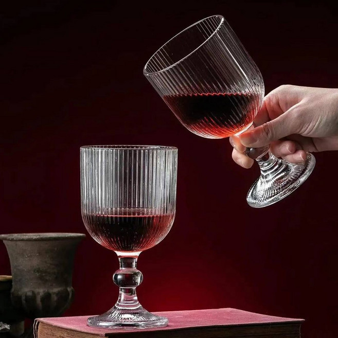 엣지바이브 클래식 라인 델리 고블렛잔 370ml 세트, 6개