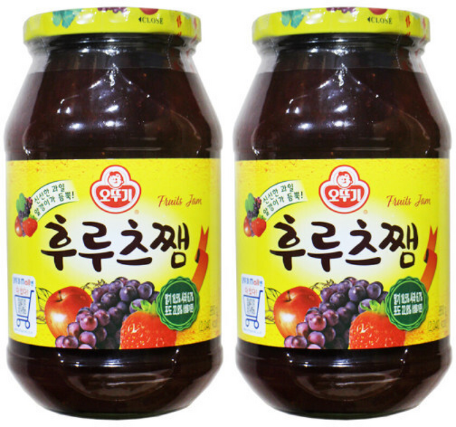 오뚜기 후루츠쨈 딸기잼 토스트 식빵, 2개, 850g