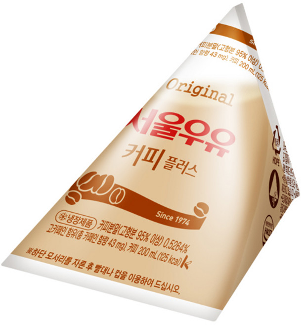 서울우유 커피 삼각 포리 200ml, 6개