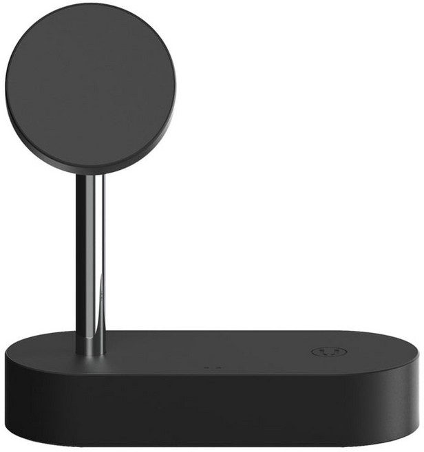 초고속 무선 충전기 FURN 2in1 Qi2 마그네틱 충전기, 1개, 블랙