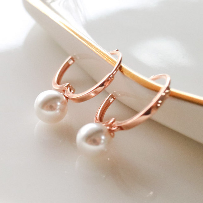 뷰띵 14K 18K 진주 원터치 귀걸이
