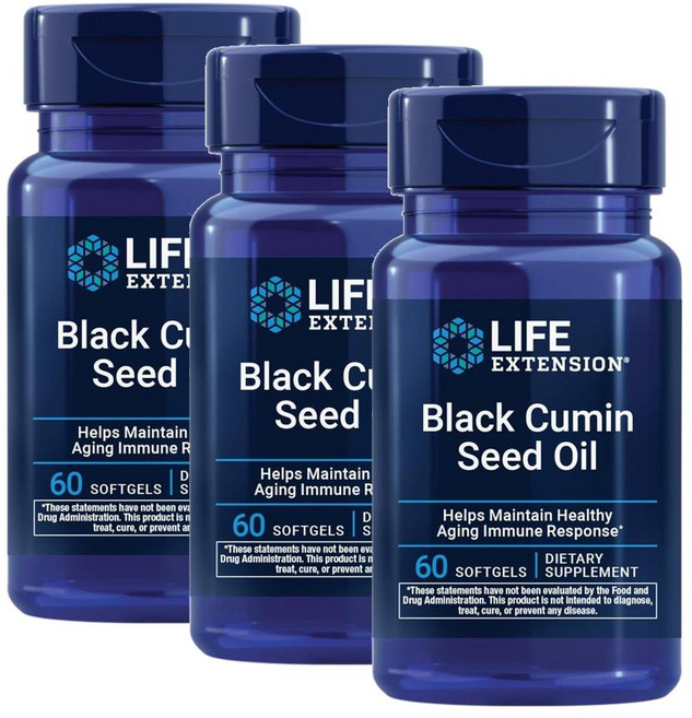 라이프 익스텐션 블랙 커민 씨드 오일 500mg 소프트젤 Life Extension Black Cumin Seed Oil, 60정