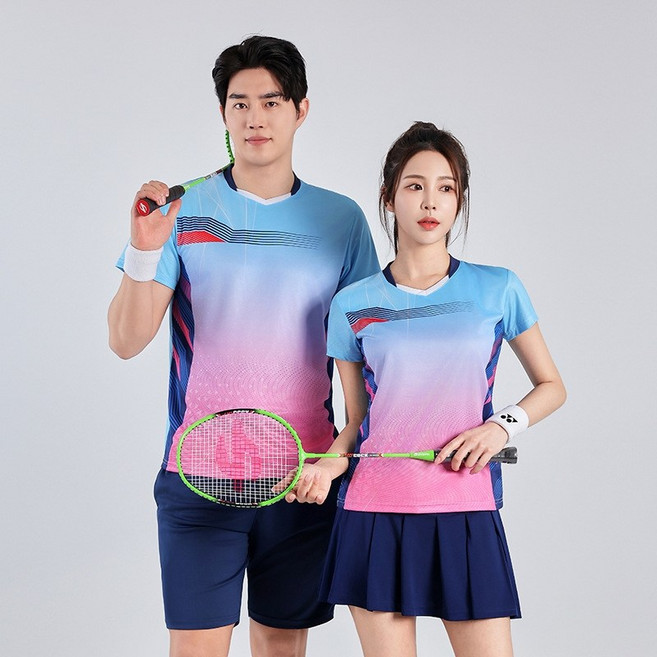 배드민턴 테니스 스퀘시 탁구 실내외 스포츠 티셔츠 상하의 세트 상의 셔츠