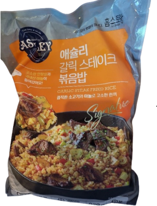 새벽배송 애슐리 갈릭 스테이크 볶음밥 4인분 748609, 4개, 230g