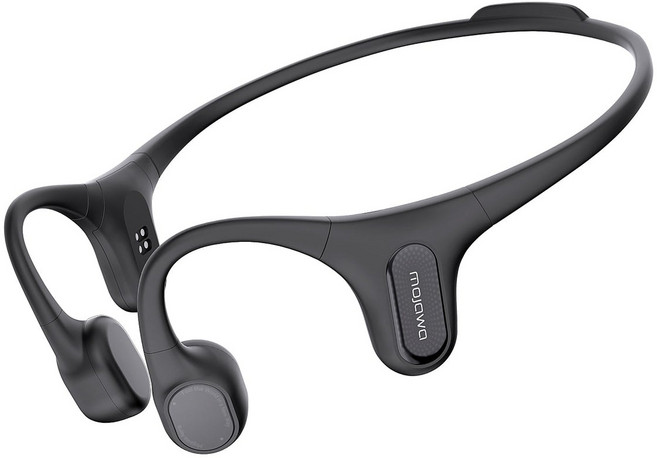 모자와 에라 러닝 자전거 전용 골전도 블루투스 이어폰, 시크 블랙, aerra