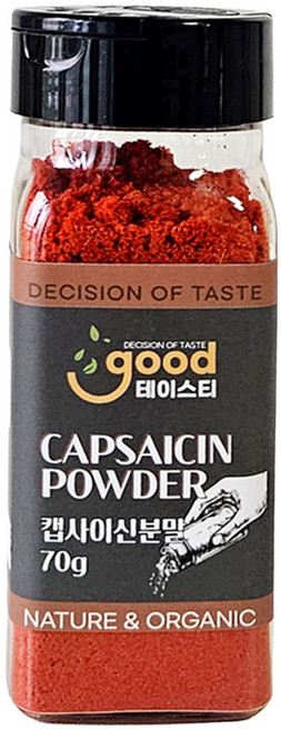 굿테이스티 캡사이신 분말 70g 가루 매운맛 소스 향신료 시즈닝 파우더, 1개