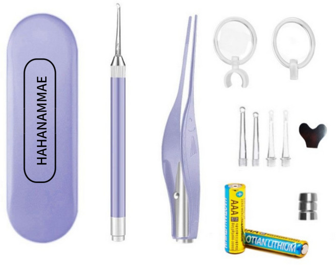 하하남매 이물질 제거기 셀프 목똥 입똥 휴대용 LED