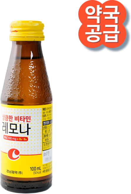 경남제약 마시는 레모나 드링크 100ml 20병 상큼한 비타민 음료, 20개입