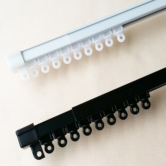 창앤 드림아트 길이조절식 저소음 커튼레일, 블랙