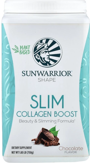 Sunwarrior Shape Slim Collagen Boost Chocolate 1.65 lb (750 g), Sunwarrior, Shape, Slim Collag, 750g, 1개 - 쿠팡