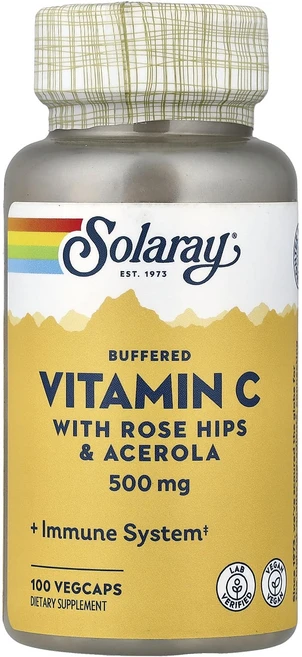 쏠라레이 완충형 비타민C 500mg 100 베지캡슐, 1개, 100정 - 쿠팡