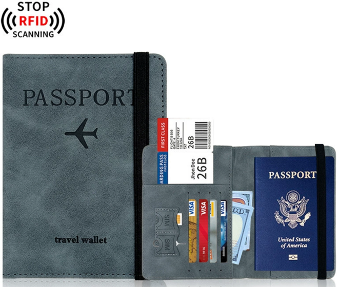여행용 여권지갑 RFID 차단 카드수납 슬림트래블 월렛