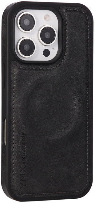 貼皮膚感小牛皮紋 磁吸無線充 手機殼 防摔殼