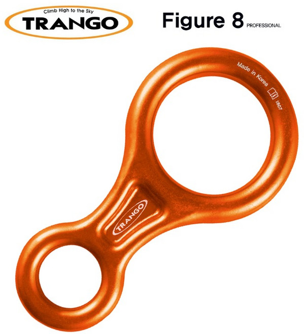 트랑고 8자 하강기 TAG-01-1 오렌지 등산 클라이밍 암벽등반 등산
