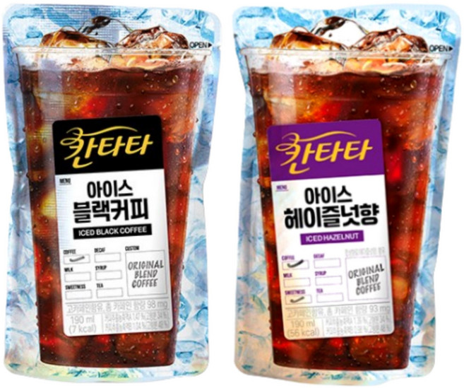 칸타타 230ml 헤이즐넛+블랙, 40개