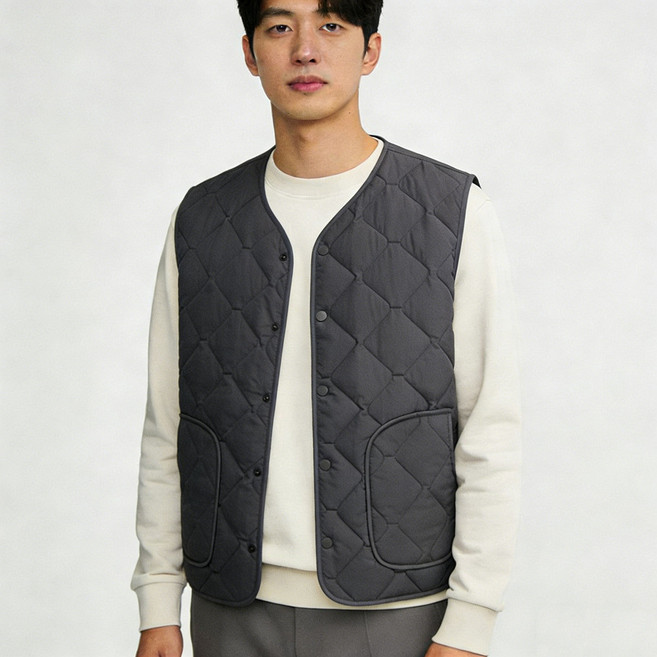 남여공용 경량 패딩 베스트 패딩조끼