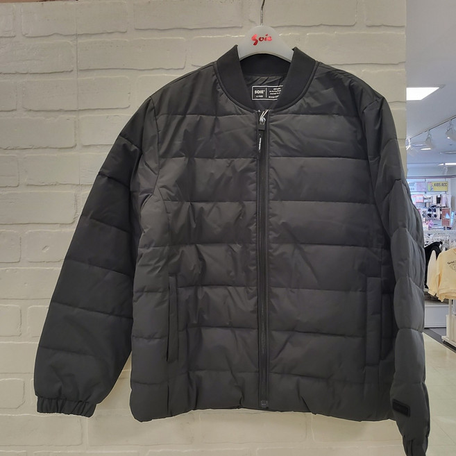 소이 XX23W0102 따뜻한가벼운초경량케쥬얼차콜점퍼