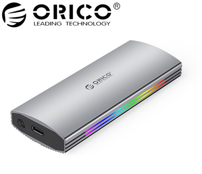[오리코 국내정품 A/S가능] ORICO M2R2-G2 USB-C타입 M.2 NVME(PCI-e) 전용 외장케이스, 실버, 1개