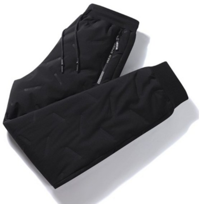 춘게엘 (M~7XL) 빅사이즈 겨울 남녀공용 기모 패딩 바지 시보리 r012