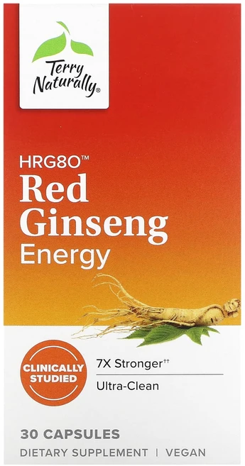Terry Naturally HRG80 홍삼 에너지 200mg 캡슐 30정, TerryNaturallyHRG80홍삼에너지200mg캡, 1개 - 쿠팡