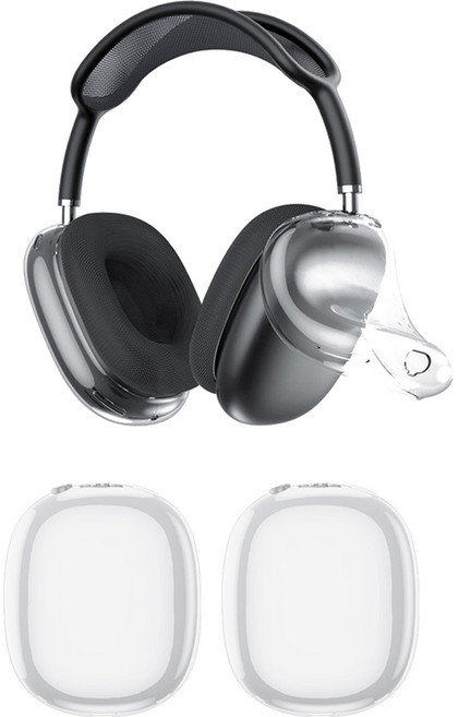 투에이비 에어팟 맥스 클리어 투명 TPU 보호 케이스, 1개