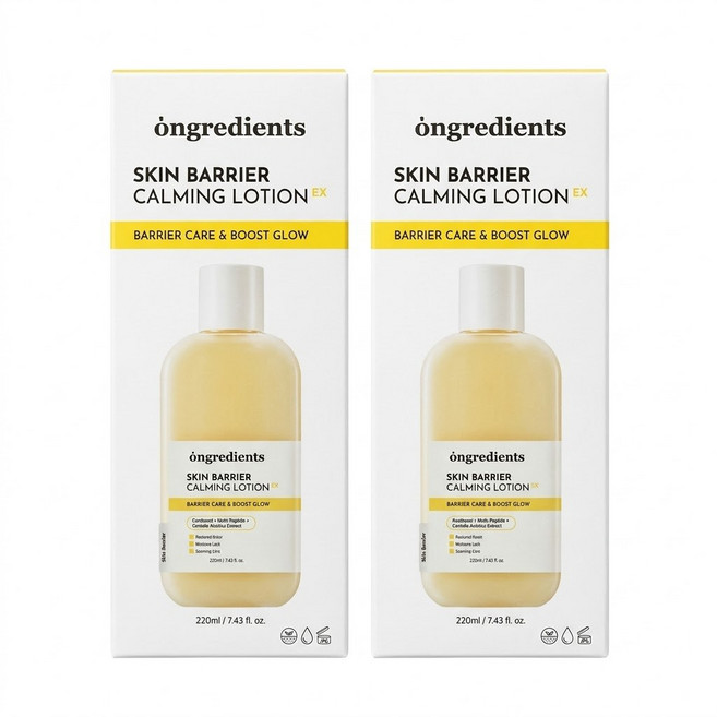 [속광로션 화잘먹] 온그리디언츠 스킨 베리어 카밍 로션 이엑스(리뉴얼 버전), 2개, 220.1ml